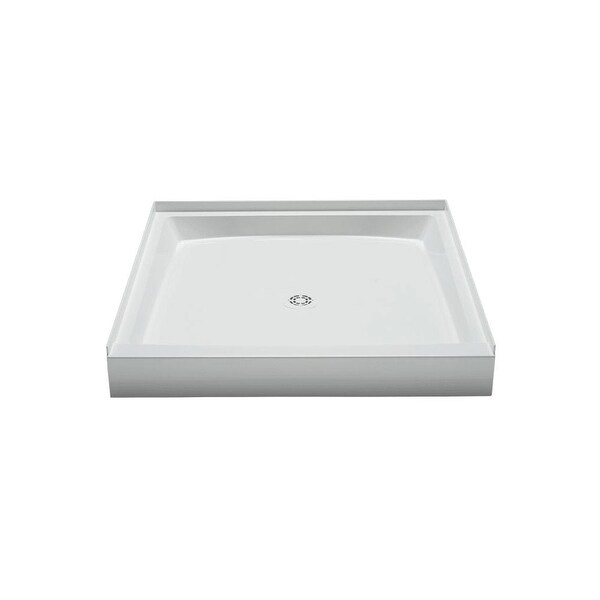 Shop PROFLO PFSB4242 Single Curb Rectangular Shower Pan (42" X 42